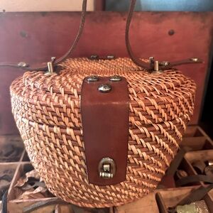Patricia Nash Rattan/wicker purse/bag